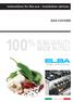 Instructions for the use - Installation advices GAS COOKER 100 % ELBA QUALITY MADE IN ITALY HOME APPLIANCES. Made in Italy
