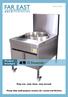 Easy use, easy clean, easy money! Product brochure (CE Front Trough): Features, layouts, dimensions, specification, burners and accessories