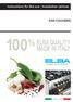 Instructions for the use - Installation advices GAS COOKERS 100 % ELBA QUALITY MADE IN ITALY HOME APPLIANCES. Made in Italy