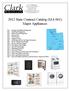 2012 State Contract Catalog (MA-961) Major Appliances