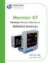 Menntor X7 SERVICE MANUAL. Modular Patient Monitors FDM