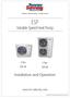 ESP. Variable Speed Heat Pump. Installation and Operation.   3 Ton ESP Ton ESP-60