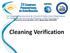 Cleaning Verification