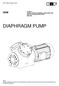 DIAPHRAGM PUMP OEM KNF /18 N TRANSLATION OF ORIGINAL OPERATING AND INSTALLATION INSTRUCTIONS ENGLISH