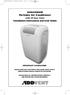 AVAC9000W Portable Air Conditioner with 24 hour timer Installation Instructions and User Guide