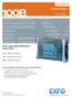 100B MINI-OTDR FTB-100B. EXFO s rugged, flexible OTDR-dedicated portable platform.   Telecommunications Test and Measurement