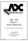 ML-190 Phase 7 Parts Manual