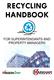 RECYCLING HANDBOOK FOR SUPERINTENDANTS AND PROPERTY MANAGERS