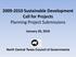 Sustainable Development Call for Projects Planning Project Submissions