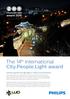 The 14 th international City.People.Light award