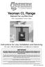 Yeoman CL Range. Balanced Flue Log Effect Stove. With Upgradeable Control Valve. Instructions for Use, Installation and Servicing