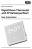 Digital Room Thermostat with TPI & Delayed Start User Instructions