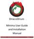 Minima User Guide and Installation Manual