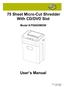 75 Sheet Micro-Cut Shredder With CD/DVD Slot