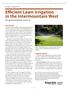 Efficient Lawn Irrigation in the Intermountain West