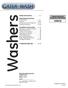 Washers CK8518. Owner s Manual & Installation Instructions