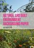 NATURAL AND BUILT ENVIRONMENT BACKGROUND PAPER