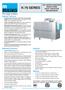 K-76 SERIES. The clean solution. Special Features: Standard Features: Options: Models: HOT WATER SANITIZING SINGLE-TANK RACK CONVEYOR DISHWASHERS