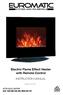 Electric Flame Effect Heater with Remote Control