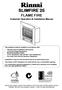 SLIMFIRE 25 FLAME FIRE. Customer Operation & Installation Manual