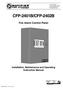 CFP-2401B/CFP-2402B. Fire Alarm Control Panel. Installation, Maintenance and Operating Instruction Manual.