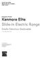 Kenmore Elite Slide-in Electric Range