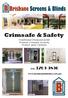 Crimsafe & Safety. Traditional Diamond Grille Premier Crimsafe Security Protect Your Lifestyle. Ph: