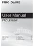 User Manual FRCLF185W CONTENTS. Safety information...2 Safety instructions... 4 Product description...6 Operation...7 Daily use...
