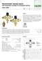 Thermostatic mixing valves with replaceable cartridge for centralized systems