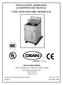 INSTALLATION, OPERATION, & MAINTENANCE MANUAL COOL ZONE ELECTRIC FRYERS (CE)
