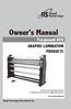 Owner's Manual Paramount 65X GRAPHIC LAMINATION PRODUCTS