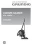 VACUUM CLEANER VCC 4350 A ENGLISH