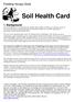 Soil Health Card. Feeding Hungry Soils