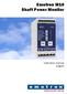 Emotron M10 Shaft Power Monitor. Instruction manual English