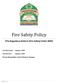 Fire Safety Policy. (The Regulatory Reform (Fire Safety) Order 2005) Last Reviewed: January Next Review: January 2019