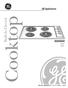 GE Appliances. Cooktop. Built-In Electric. Owner s Manual JP326 JP626. Part No. 164D3333P116 Pub. No CG