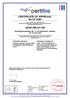 CERTIFICATE OF APPROVAL No CF 5494 ASSA ABLOY AB