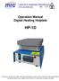 Operation Manual Digital Heating Hotplate HP-1D