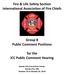 Fire & Life Safety Section International Association of Fire Chiefs Group B Public Comment Positions