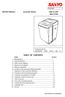 SERVICE MANUAL Automatic Washer ASW U1100T (MALAYSIA) TABLE OF CONTENTS