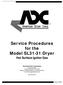 Service Procedures for the Model SL31-31 Dryer