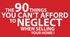 THE 90 THINGS YOU CAN T AFFORD NEGLECT WHEN SELLING YOUR HOME!