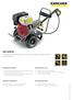 HD 1040 B. This middle-class cold water high-pressure cleaner with petrol engine meets highest standards in quality and power. Maximum performance