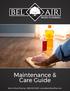 Maintenance & Care Guide