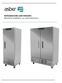 REFRIGERATORS AND FREEZERS Manual for installation, use, and maintenance