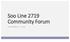 Soo Line 2719 Community Forum SEPTEMBER 5 TH, 2018