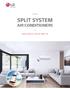 SPLIT SYSTEM AIR CONDITIONERS
