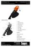 Leaf Blower Vac 9242 Instructions for Use
