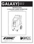 GALAXY 2000SX-HR PROFESSIONAL 12 GALLON CARPET EXTRACTOR OWNER S/OPERATOR S MANUAL 2000IX-HR   PROUDLY DESIGNED AND MANUFACTURED BY