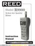 R9900. Model. Instruction Manual. Indoor Air Quality Meter. reedinstruments. www. com